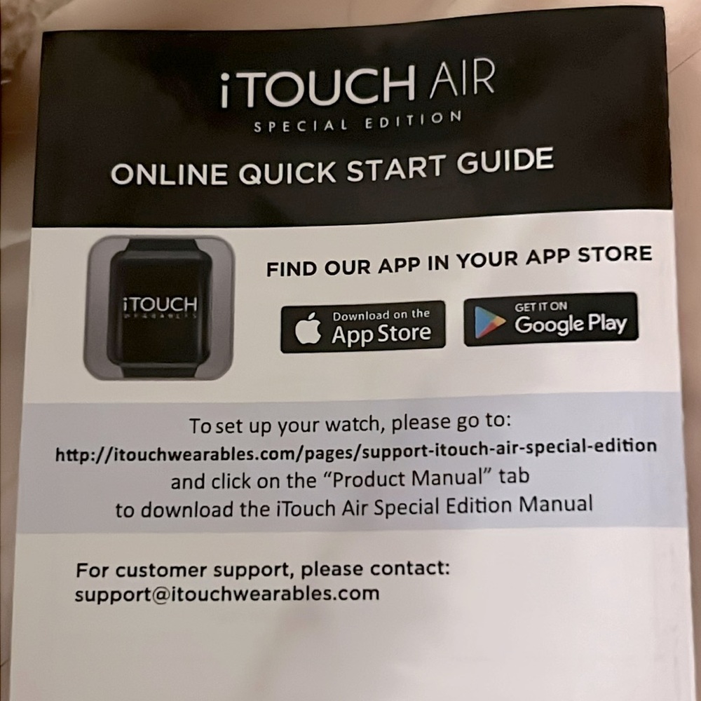 Watch iTOUCH AIR Special Edition Wearable